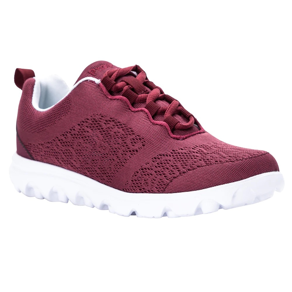 PROPET TRAVEL ACTIV CABERNET COLOR WALKING SHOES 7.5 WIDE SIZE